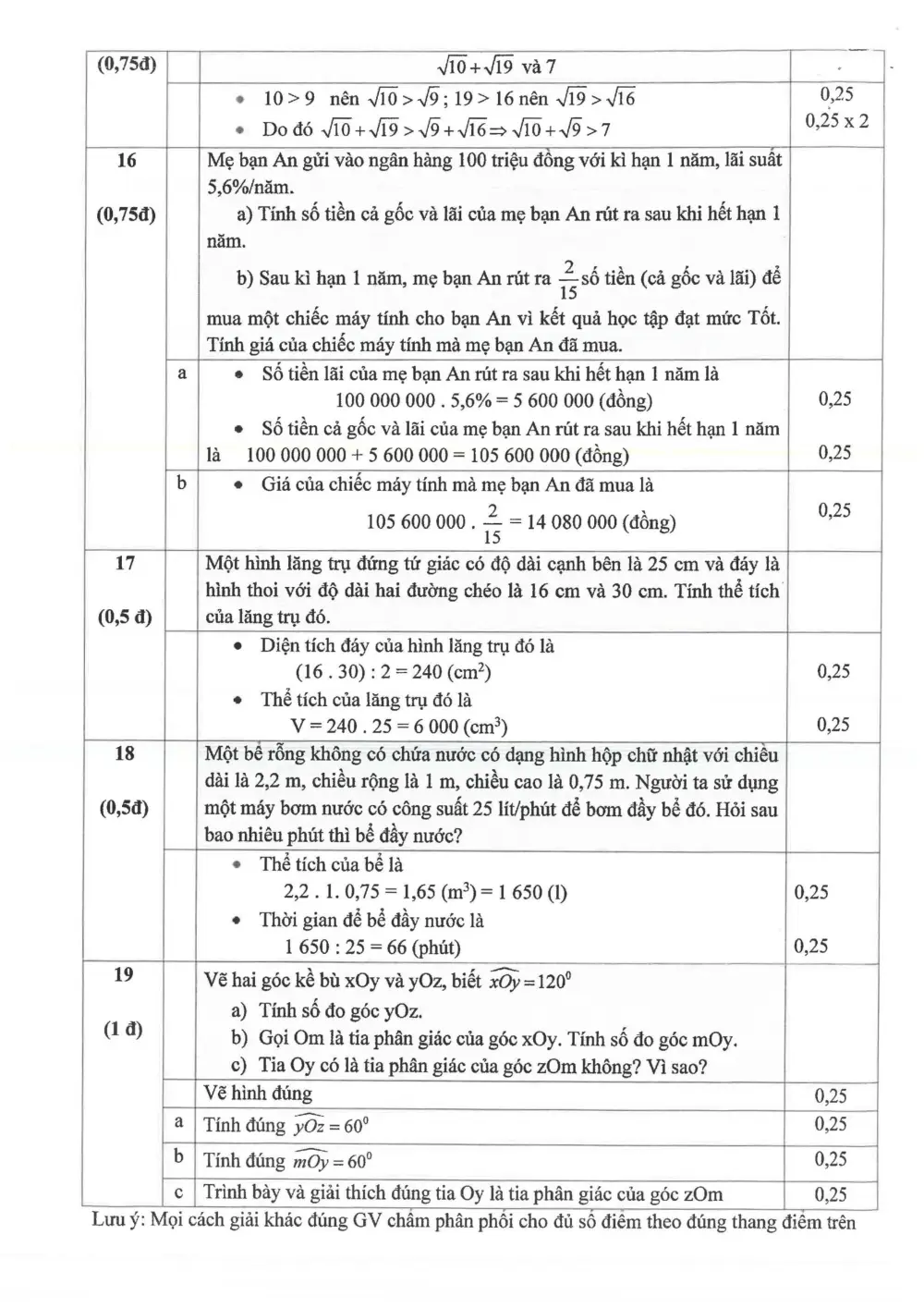 Đề thi Giữa kì 1 Toán 7 năm 2023-2024 trường THCS Chu Văn An (Bình Dương) - trang 7