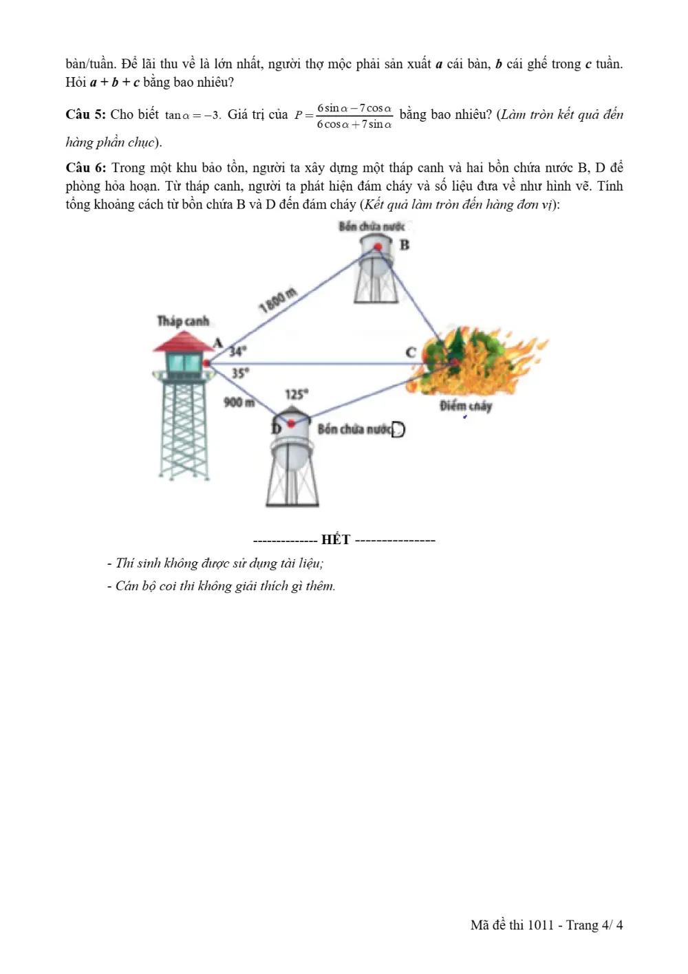 Đề thi Giữa kì 1 Toán 10 năm 2025-2026 trường THPT Lê Hồng Phong 1 (Đắk Lắk) - trang 4