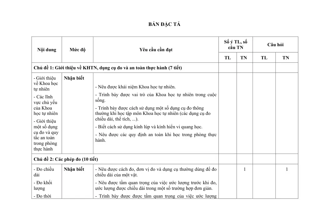 Đề thi Học kì 1 KHTN 6 năm 2024-2025 trường TH&THCS Ninh Đông (Khánh Hoà) - trang 4