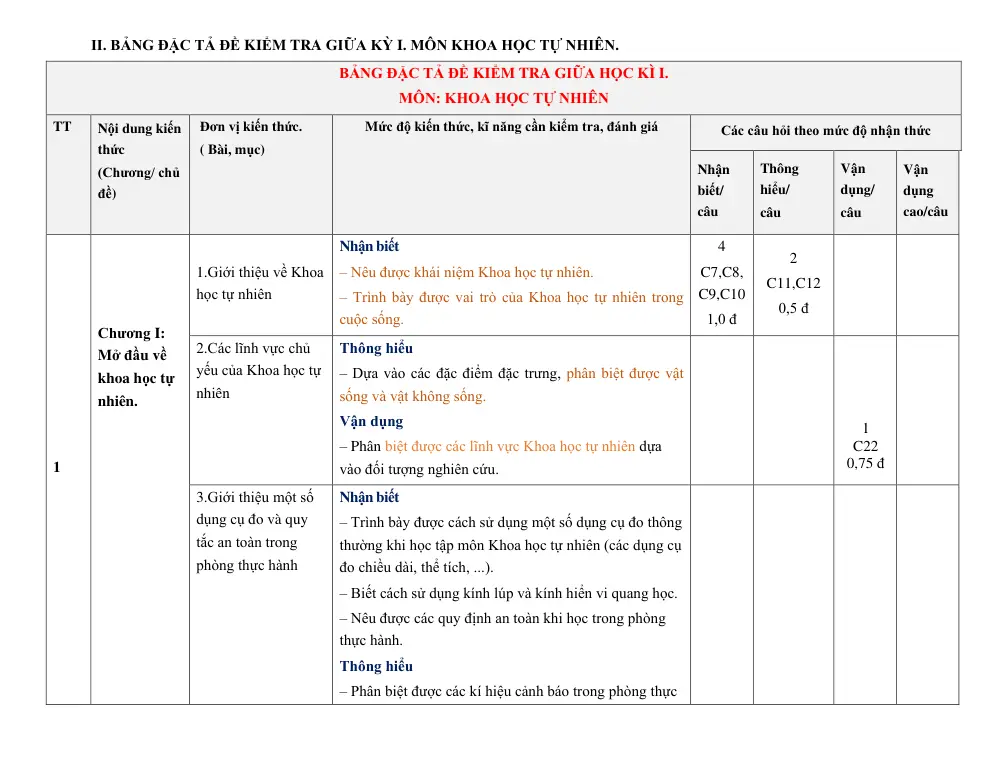 Đề thi Giữa kì 1 KHTN 6 năm 2024-2025 trường TH&THCS Vinh Quang (Kon Tum) - trang 8