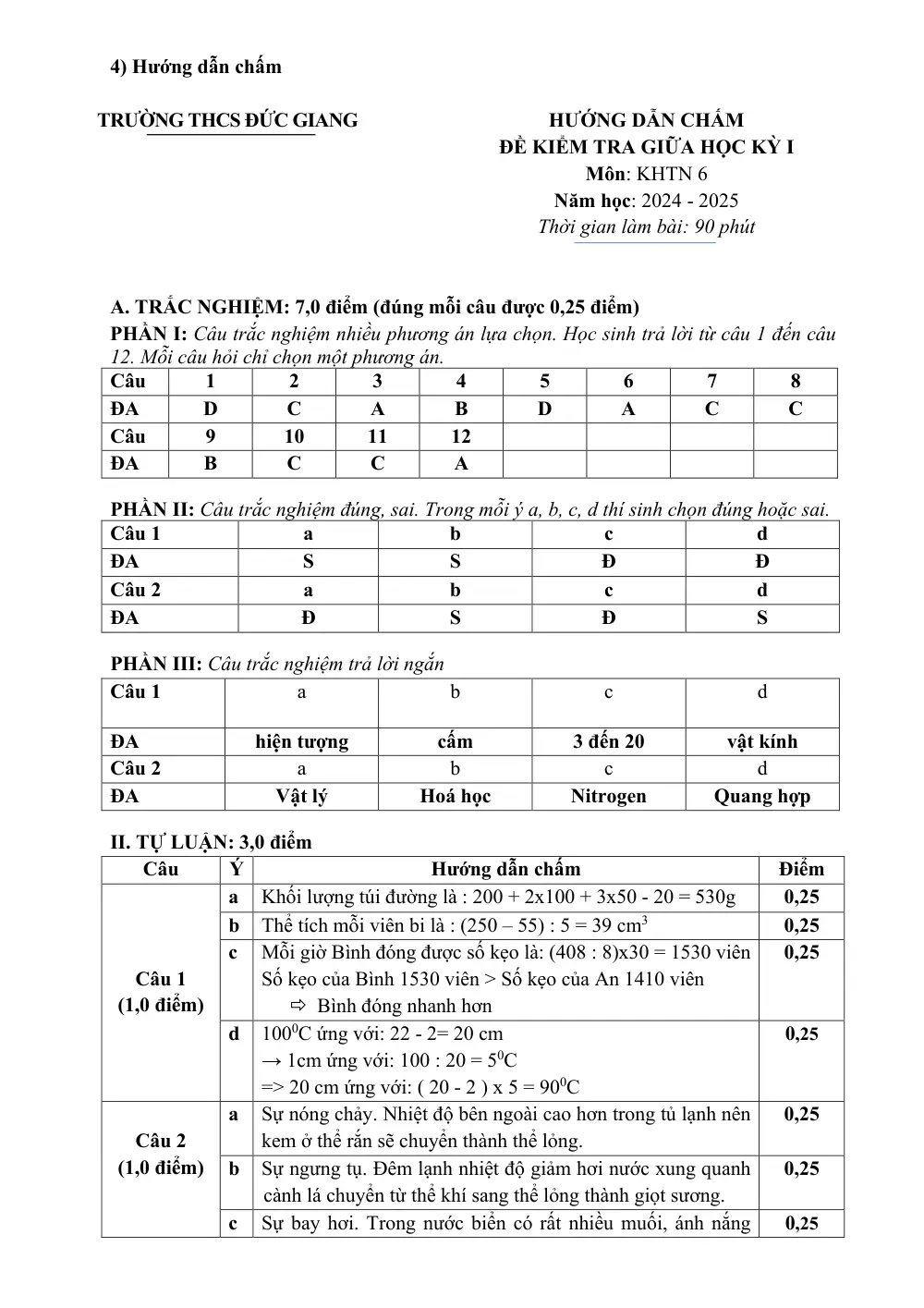 Đề thi Giữa kì 1 KHTN 6 năm 2024-2025 trường THCS Đức Giang (Hà Nội) - trang 10