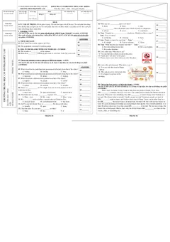 Trang đầu Đề thi Học kì 1 Tiếng Anh 6 năm 2025-2026 trường THCS Phạm Hữu Lầu (TP Hồ Chí Minh)