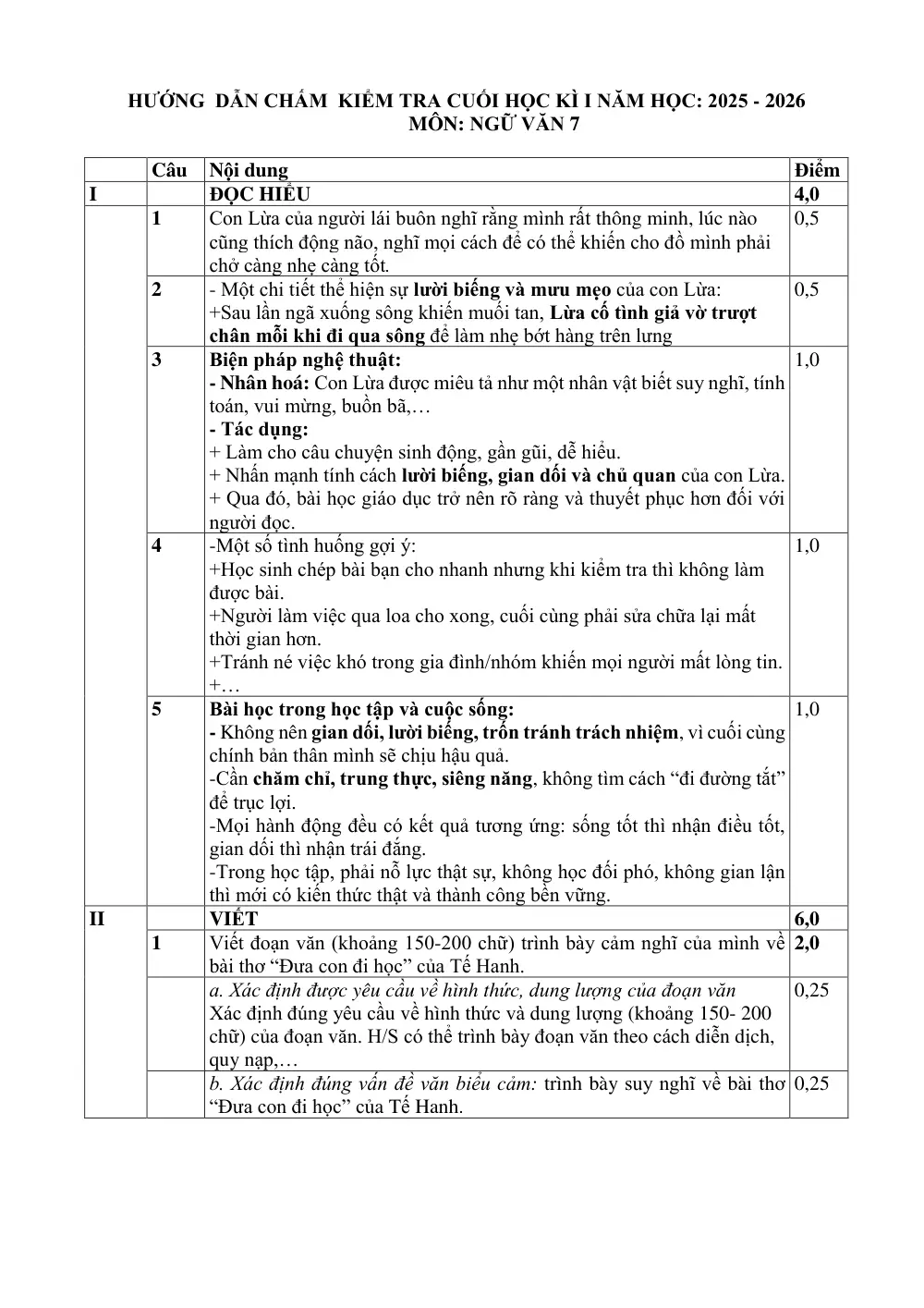 Đề thi Học kì 1 Ngữ văn 7 năm 2025-2026 trường THCS Tương Bình Hiệp (TP Hồ Chí Minh) - trang 3