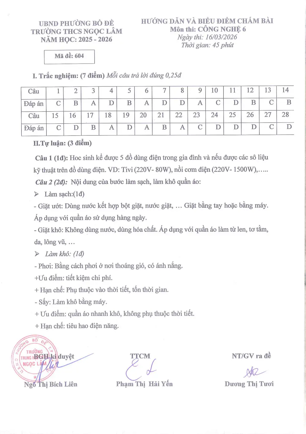 Đề thi Giữa kì 2 Công nghệ 6 năm 2025-2026 trường THCS Ngọc Lâm (Hà Nội) - trang 16