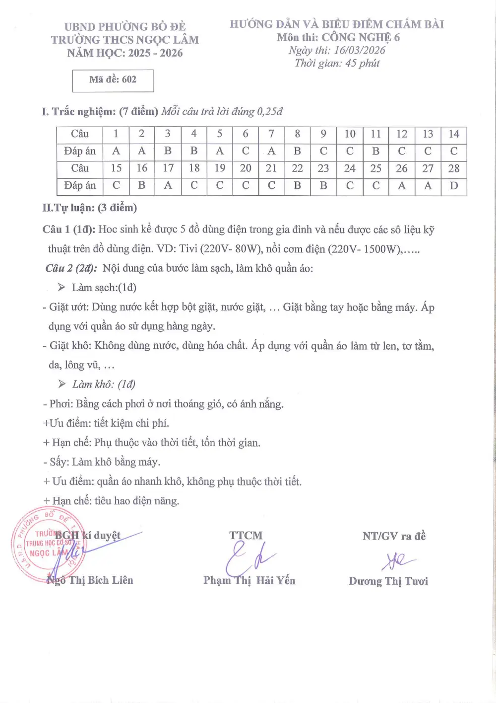 Đề thi Giữa kì 2 Công nghệ 6 năm 2025-2026 trường THCS Ngọc Lâm (Hà Nội) - trang 8