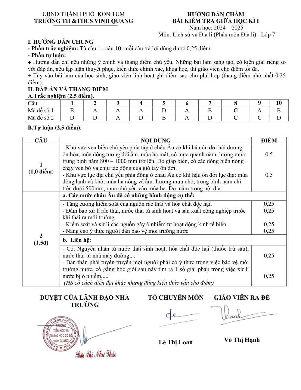 Đề thi Giữa kì 1 Lịch sử và Địa lí 7 năm 2024-2025 trường TH&THCS Vinh Quang (Kon Tum) - trang 3