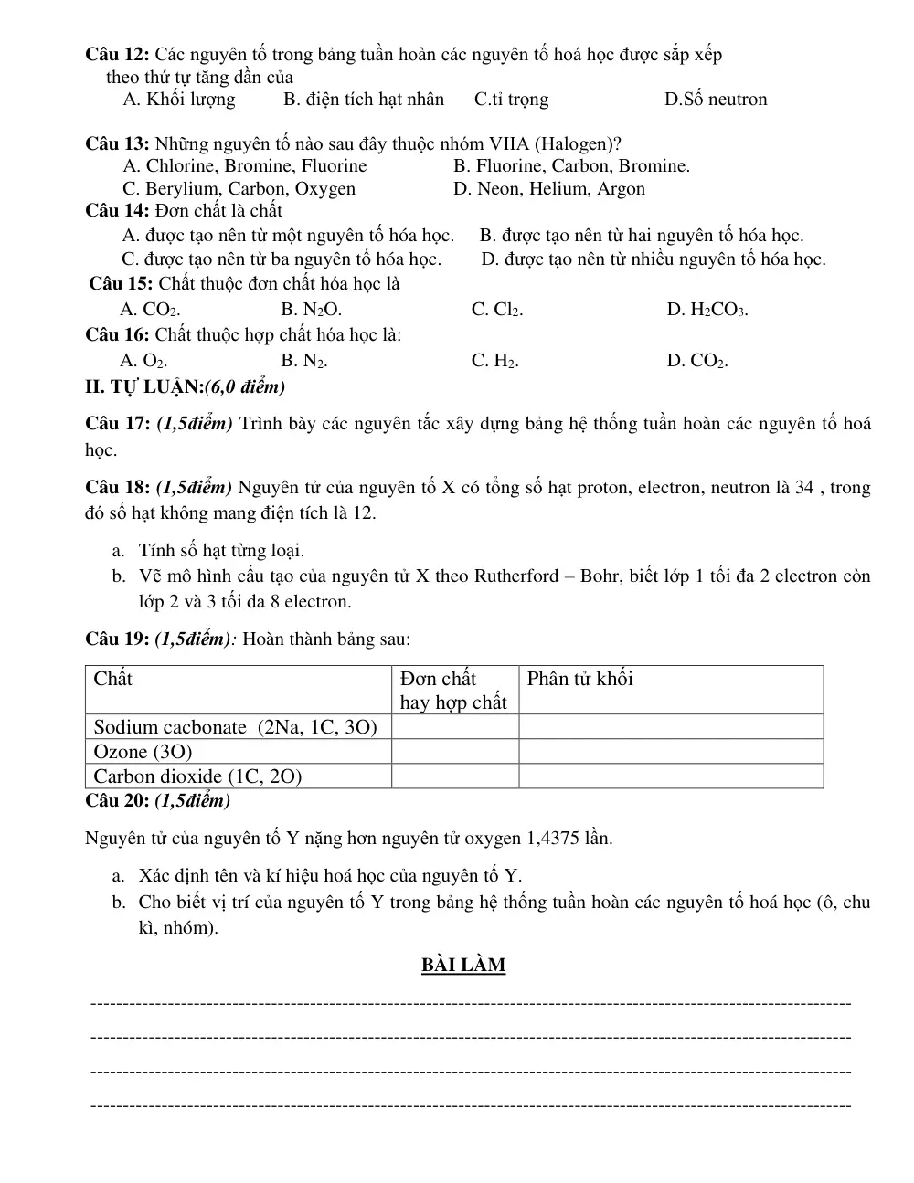 Đề thi Giữa kì 1 KHTN 7 năm 2024-2025 trường THCS Phước Bửu (Bà Rịa - Vũng Tàu) - trang 5