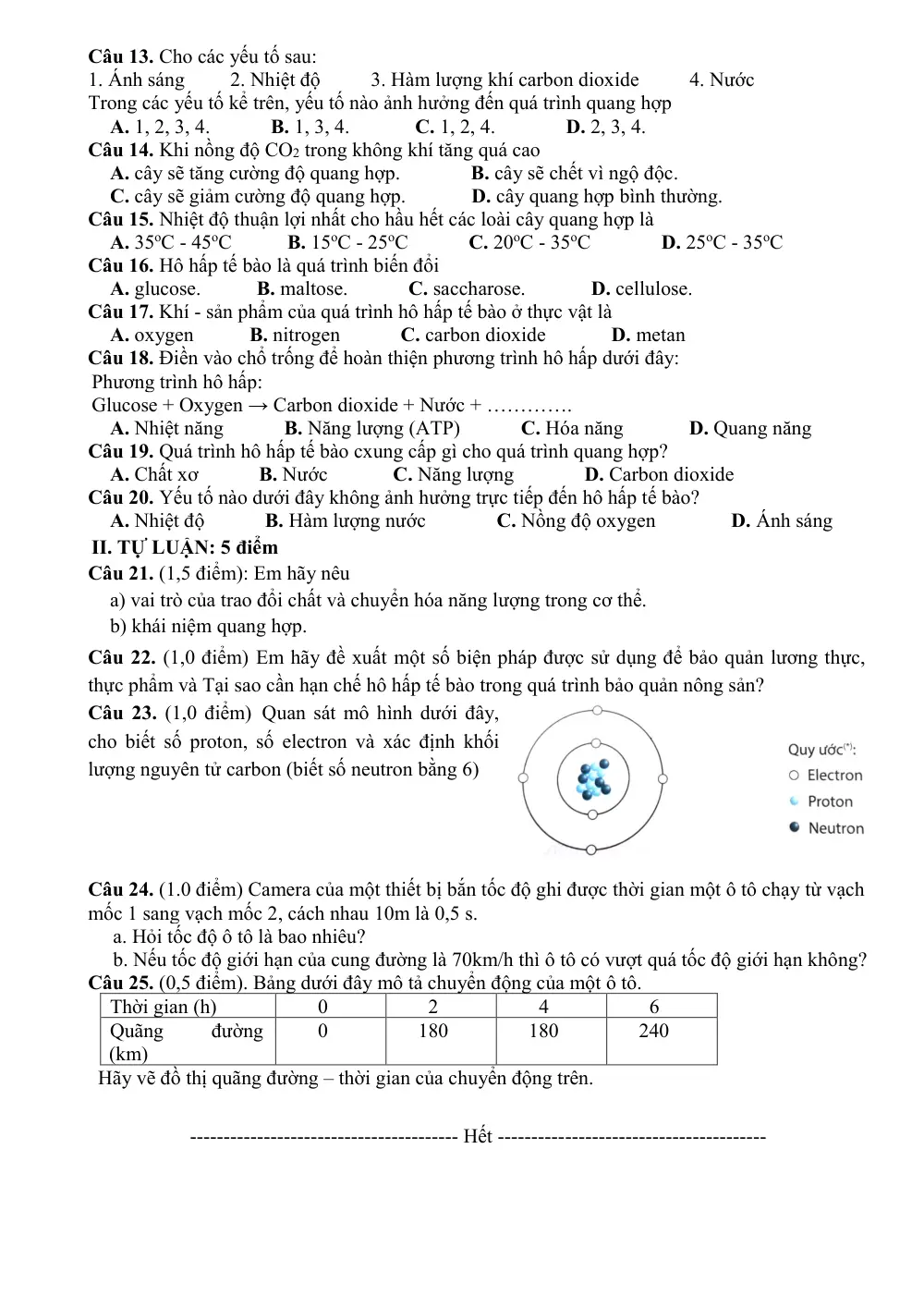 Đề thi Giữa kì 1 KHTN 7 năm 2025-2026 trường THCS Quế Thuận (Đà Nẵng) - trang 6