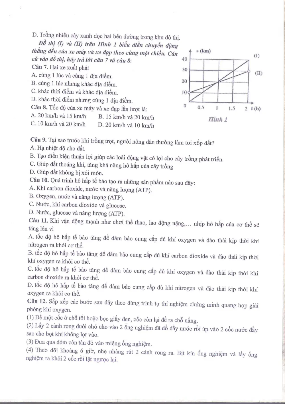 Đề thi Học kì 1 KHTN 7 năm 2025-2026 trường THCS Ngọc Lâm (Hà Nội) - trang 14