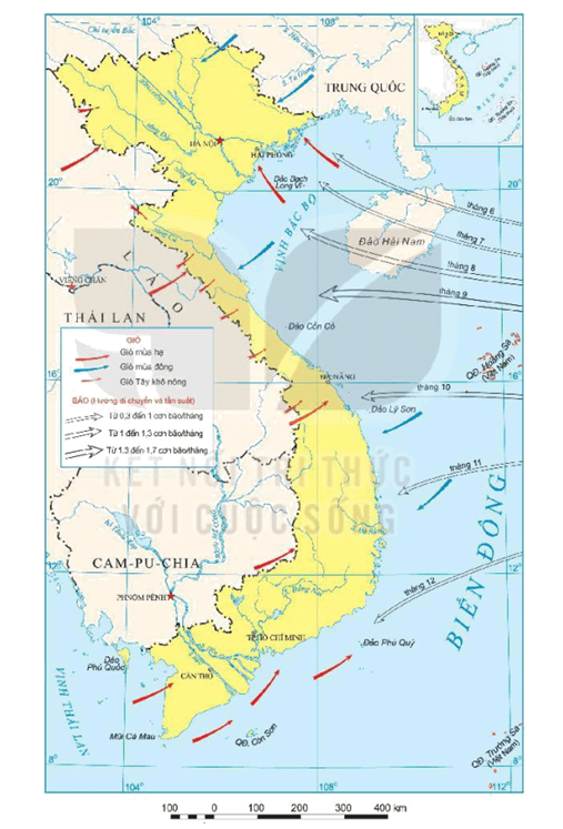 Phương pháp đường chuyển động (thể hiện hướng di chuyển, khối lượng, tốc độ của các hiện tượng địa lí)