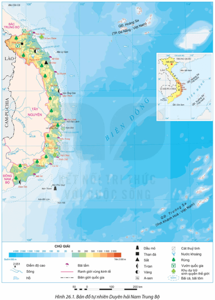 Bản đồ kinh tế biển và hệ thống chuỗi đô thị - cảng biển Duyên hải Nam Trung Bộ