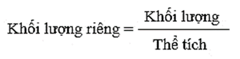 Khối lượng riêng (KHTN 8 Kết nối tri thức Bài 13)