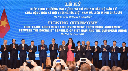Lễ kí kết Hiệp định Thương mại tự do và Hiệp định Bảo hộ đầu tư