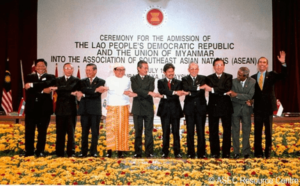 Lễ kết nạp Lào và Mi-an-ma gia nhập ASEAN ngay 23-7-1997