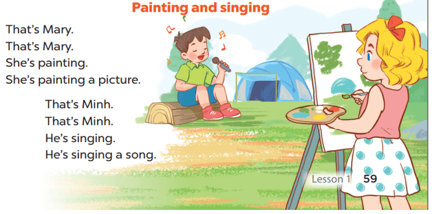 Tiếng Anh 3 Bài 55 - Unit 19 · Lesson 1 - Hình 6