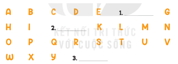 Tiếng Anh 3 Bài 62 - Starter · B. The alphabet - Hình 2