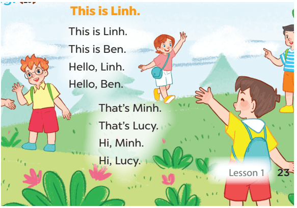 Tiếng Anh 3 Bài 7 - Unit 3 · Lesson 1 - Hình 6