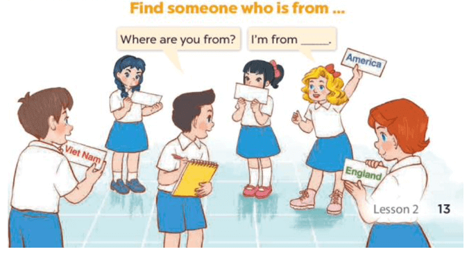 Tiếng Anh 4 Bài 2 - Unit 1 · Lesson 2 - Hình 7