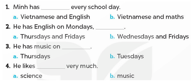 Tiếng Anh 4 Bài 21 - Unit 7 · Lesson 3 - Hình 4