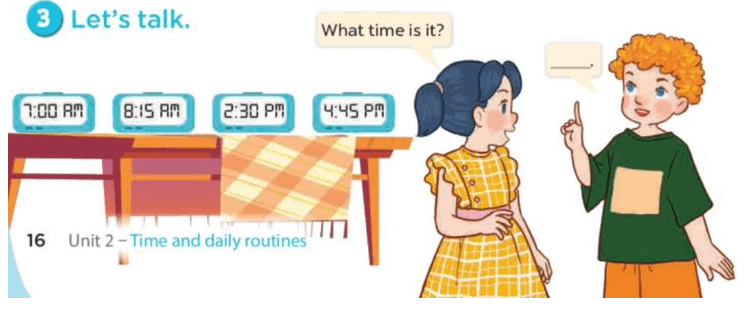 Tiếng Anh 4 Bài 4 - Unit 2 · Lesson 1 - Hình 3