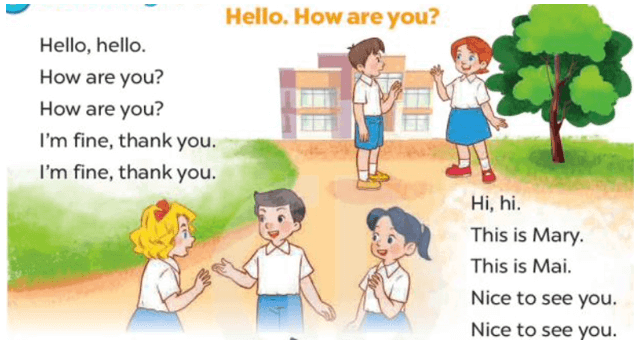 Tiếng Anh 4 Bài 61 - Starter · A. Hello again - Hình 1