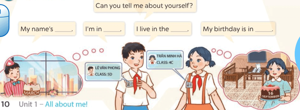 Tiếng Anh 5 Bài 1 - Unit 1 · Lesson 1 - Hình 3