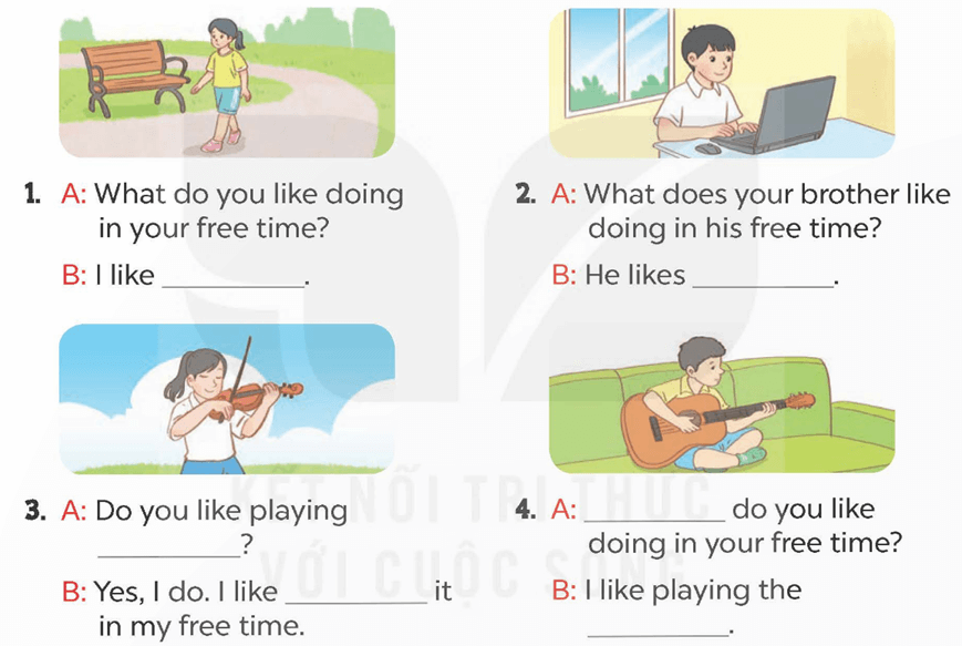 Tiếng Anh 5 Bài 10 - Unit 4 · Lesson 1 - Hình 5