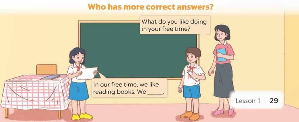 Tiếng Anh 5 Bài 10 - Unit 4 · Lesson 1 - Hình 6