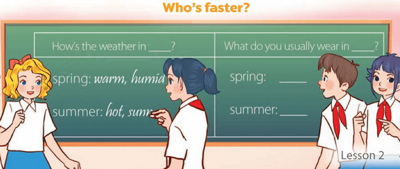 Tiếng Anh 5 Bài 47 - Unit 16 · Lesson 2 - Hình 5