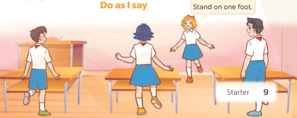 Tiếng Anh 5 Bài 63 - Starter · C. Classroom instructions - Hình 3