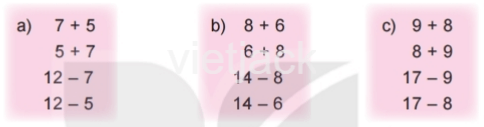 Toán 2 Bài 11 - Phép trừ (qua 10) trong phạm vi 20 - Hình 17