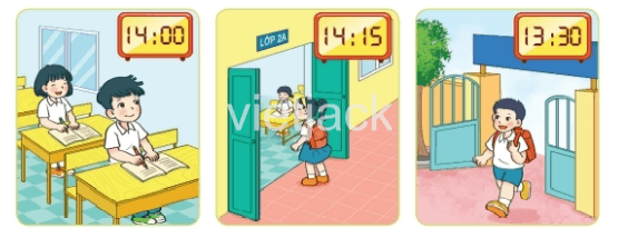 Toán 2 Bài 31 - Thực hành và trải nghiệm xem đồng hồ, xem lịch - Hình 3