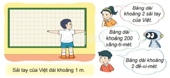 Toán 2 Bài 55 - Đề-xi-mét, mét, ki-lô-mét - Hình 3