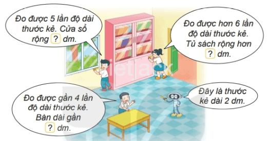 Toán 2 Bài 57 - Thực hành và trải nghiệm đo độ dài - Hình 1