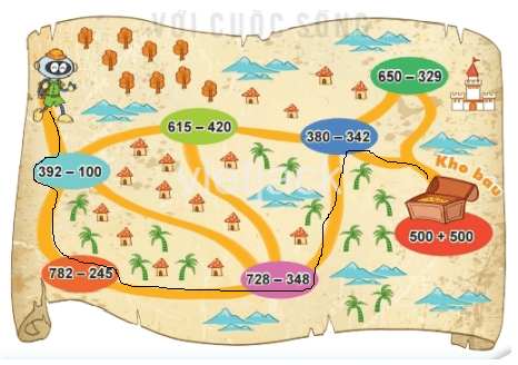 Toán 2 Bài 62 - Phép trừ (có nhớ) trong phạm vi 1 000 - Hình 9