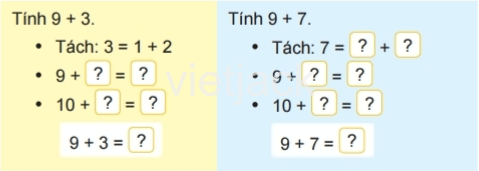 Toán 2 Bài 7 - Phép cộng (qua 10) trong phạm vi 20 - Hình 3