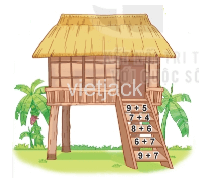 Toán 2 Bài 7 - Phép cộng (qua 10) trong phạm vi 20 - Hình 36