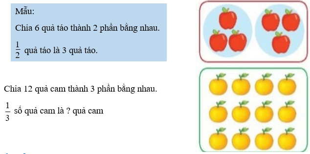 Toán 3 Bài 14 - Một phần mấy - Hình 24
