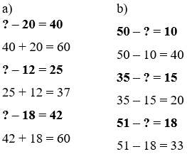 Toán 3 Bài 3 - Tìm thành phần trong phép cộng, phép trừ - Hình 5