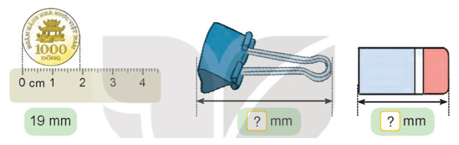 Toán 3 Bài 34 - Thực hành và trải nghiệm với các đơn vị mi - li - mét, gam, mi - li - lít, độ C - Hình 1