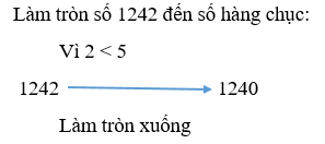 Toán 3 Bài 48 - Làm tròn số đến hàng chục, hàng trăm - Hình 2