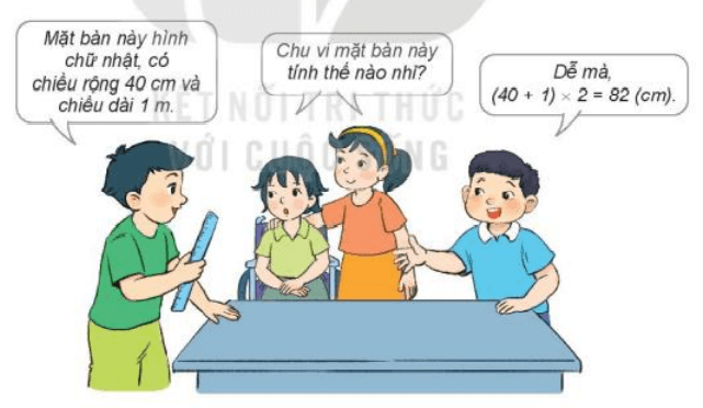 Toán 3 Bài 50 - Chu vi hình tam giác, hình tứ giác, hình chữ nhật, hình vuông - Hình 9