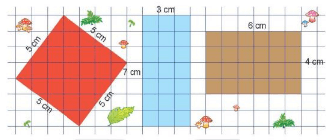 Toán 3 Bài 52 - Diện tích hình chữ nhật, diện tích hình vuông - Hình 10