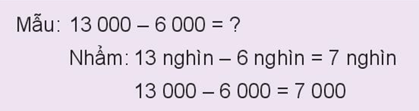 Toán 3 Bài 64 - Phép trừ trong phạm vi 100000 - Hình 4