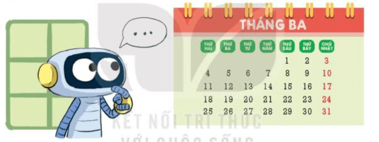 Toán 3 Bài 66 - Xem đồng hồ. Tháng - năm - Hình 9