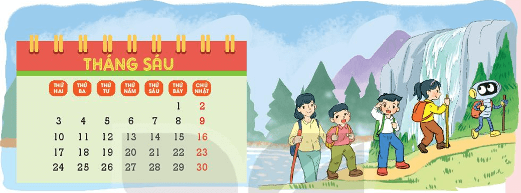Toán 3 Bài 67 - Thực hành xem đồng hồ, xem lịch - Hình 8