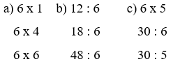 Toán 3 Bài 9 - Bảng nhân 6, bảng chia 6 - Hình 3