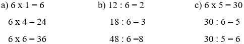 Toán 3 Bài 9 - Bảng nhân 6, bảng chia 6 - Hình 4