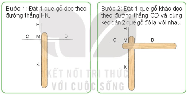 Toán 4 Bài 28 - Thực hành và trải nghiệm vẽ hai đường thẳng vuông góc - Hình 5