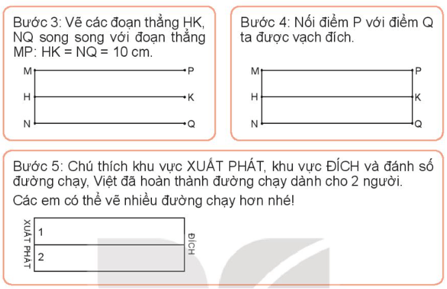 Toán 4 Bài 30 - Thực hành và trải nghiệm vẽ hai đường thẳng song song - Hình 11